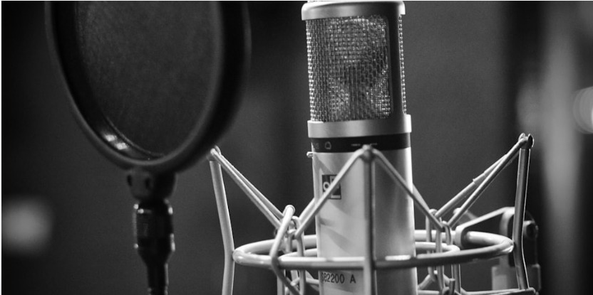 Studio microphone used for professional music production training