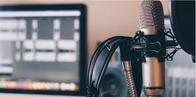 Recording microphone and DAW workstation